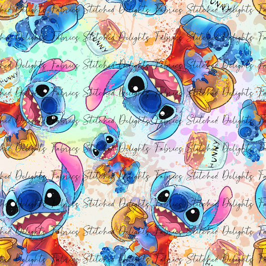 Stitch Cosplay Hunny Bear Rainbow