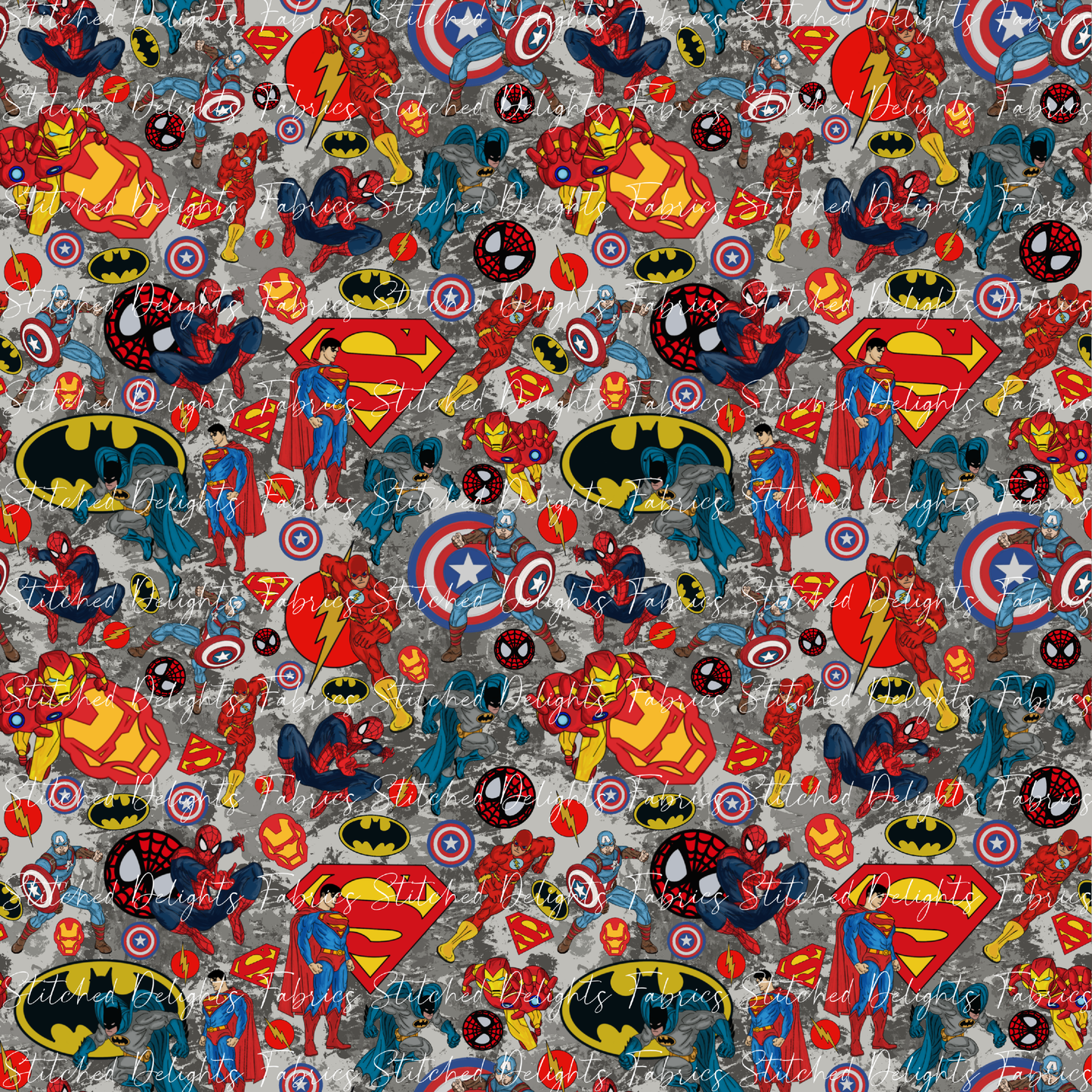 Superheroes Grey Splat