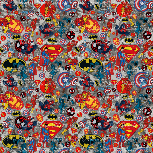 Superheroes Grey Splat