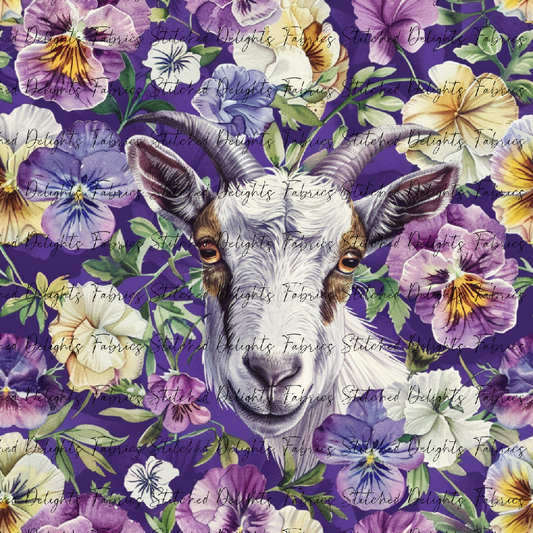 Floral Animals Goat