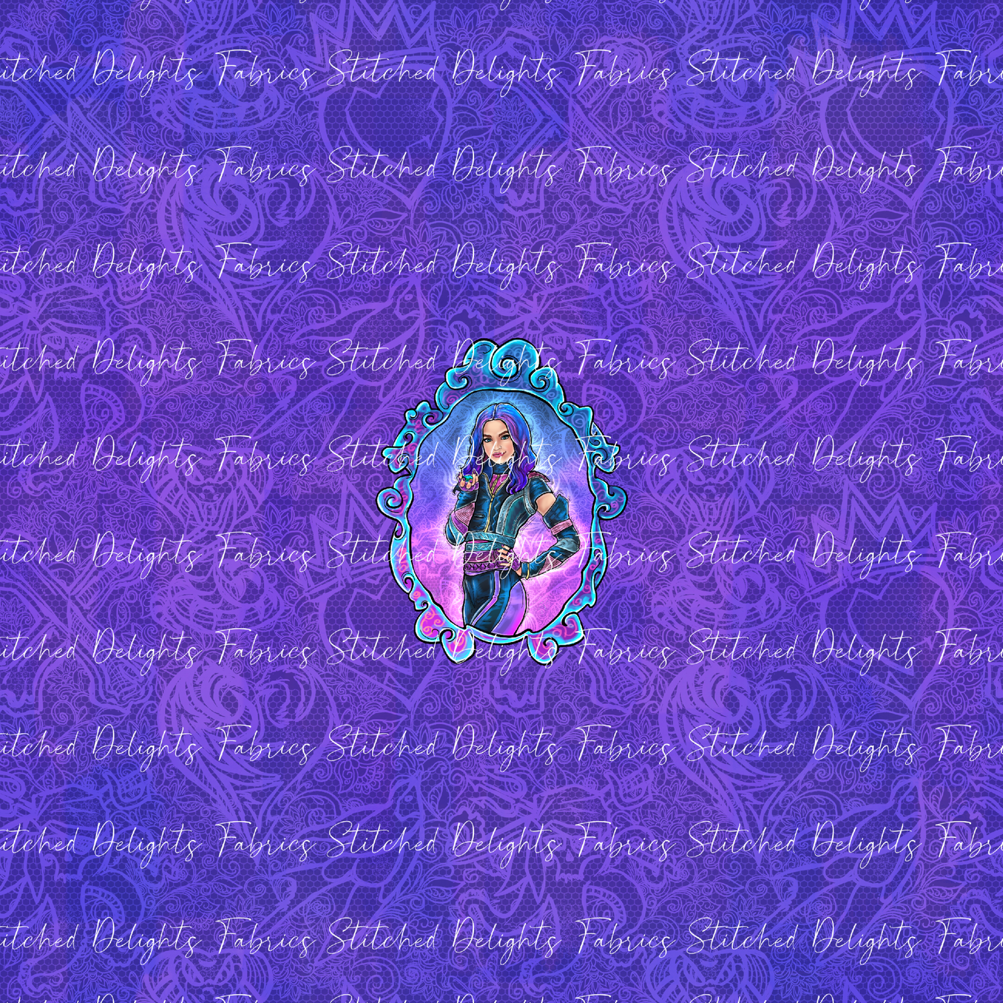 Descendants Purple Mal Portrait Panel