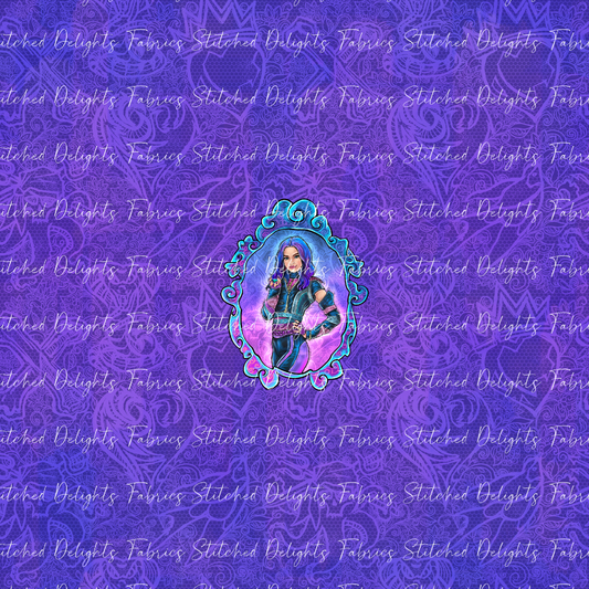 Descendants Purple Mal Portrait Panel