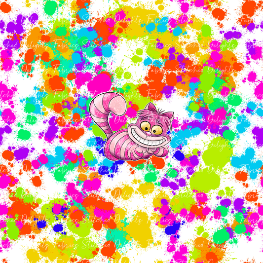 Air Heads White Splatter Cheshire Cat Panel