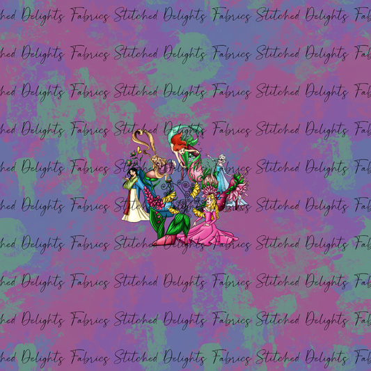 Princess Heels Dark Paint Splats Princesses & Heels Panel
