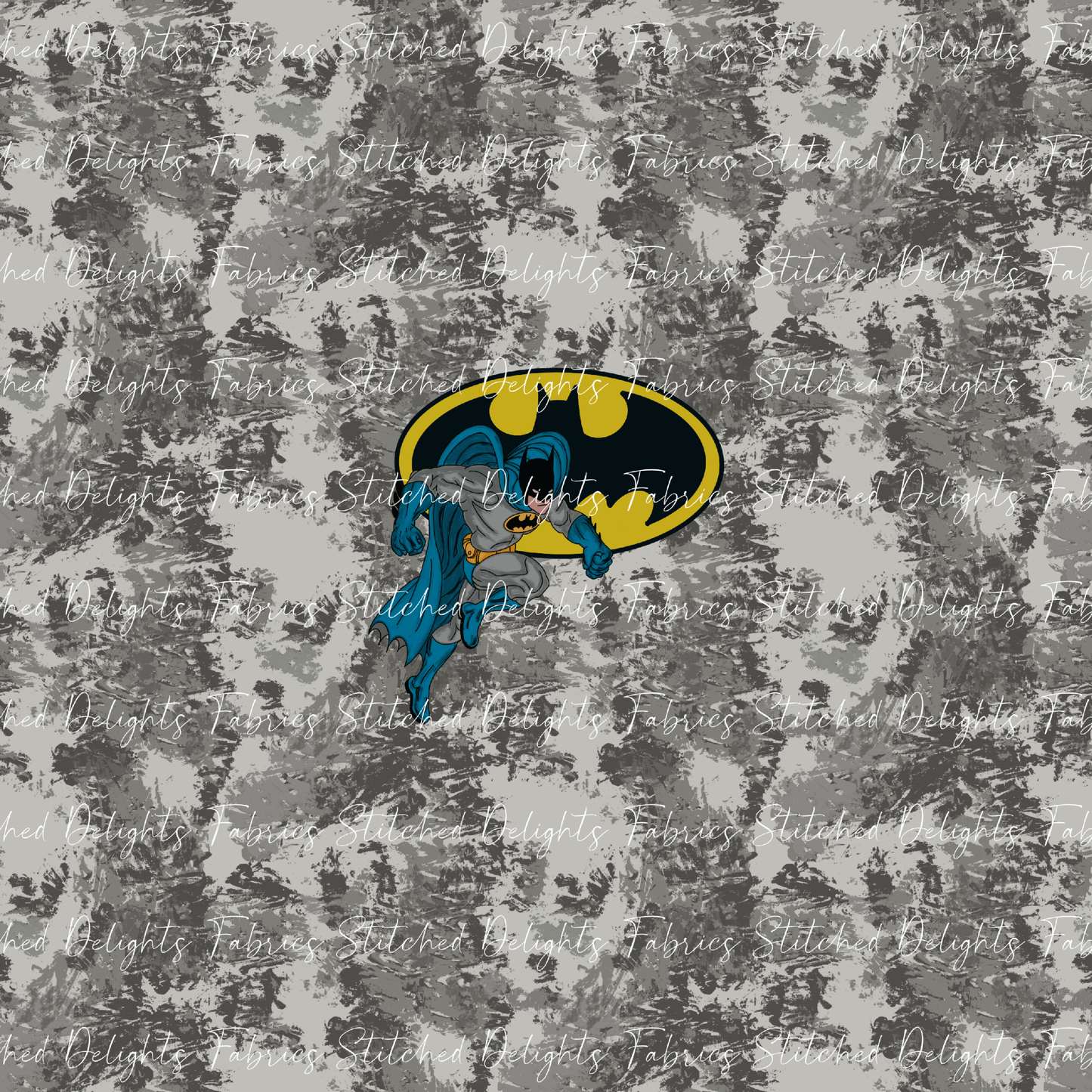 Batman Grey Splats Panel