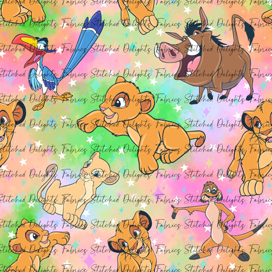 Lion Cubs Orange & Pink