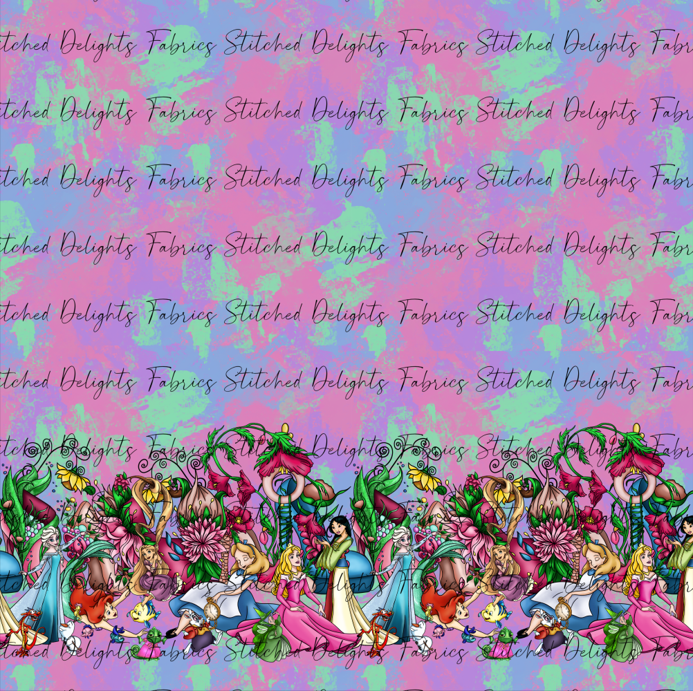 Princess Heels Light Paint Splats Double Border
