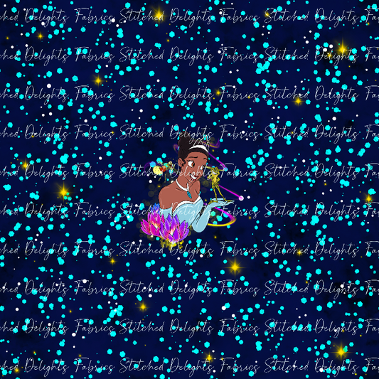 Princess Frog Tiana Navy Panel