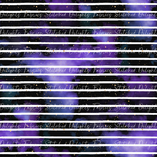 Purple Galaxy Stripes Co-Ord