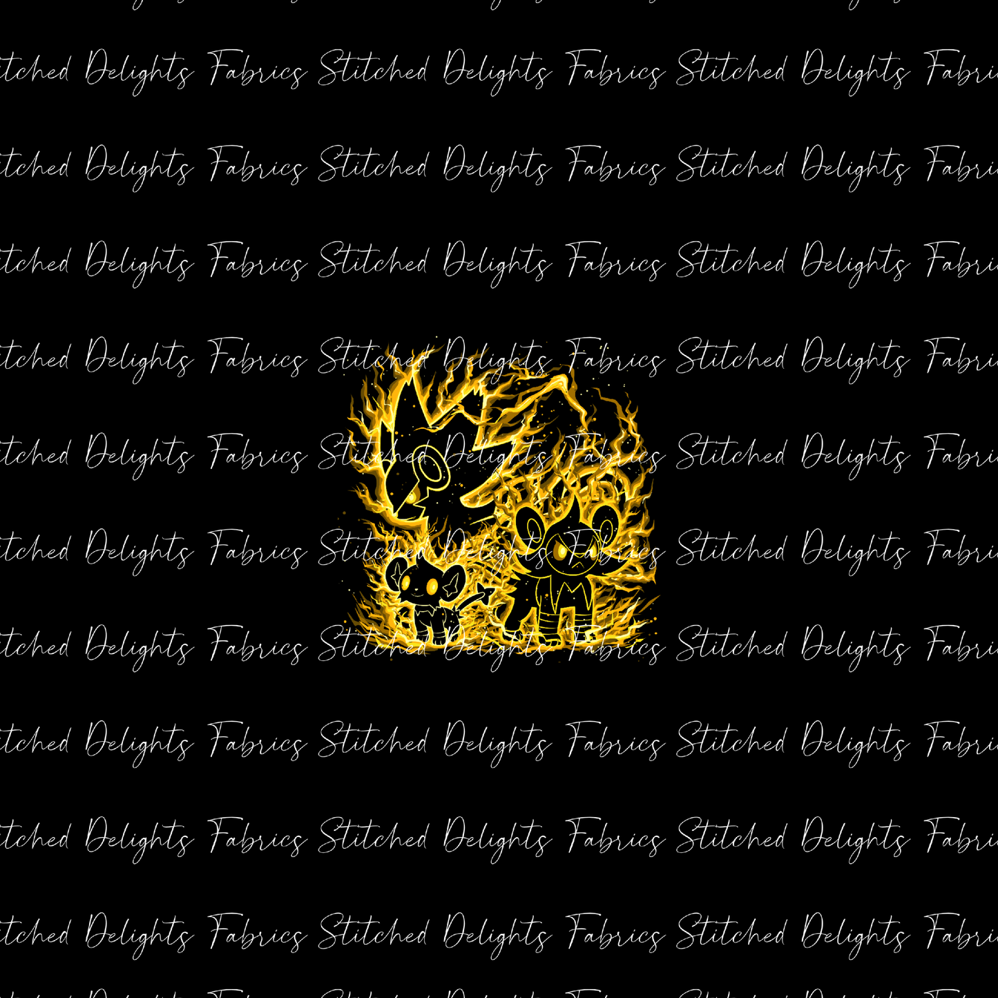 Poke Silhouettes Shinx Evolutions Panel