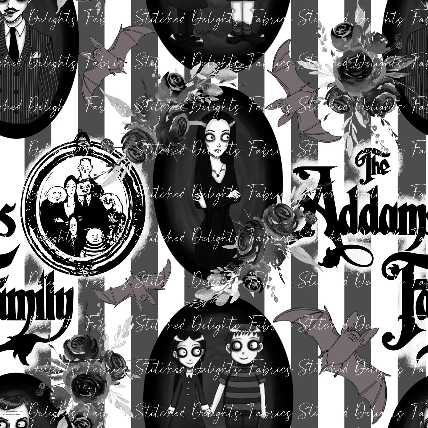 Addams Family Portraits