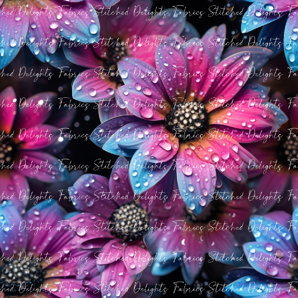 Rainbow Glowing Daisies