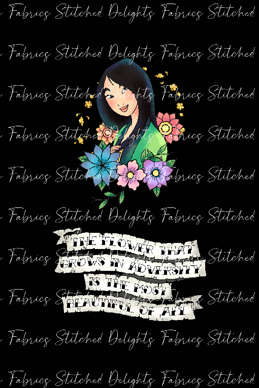 Princess Tattoos Mulan Blanket Panels