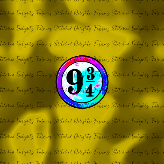 Arry Potta 9 3/4 Gold Flames Panel