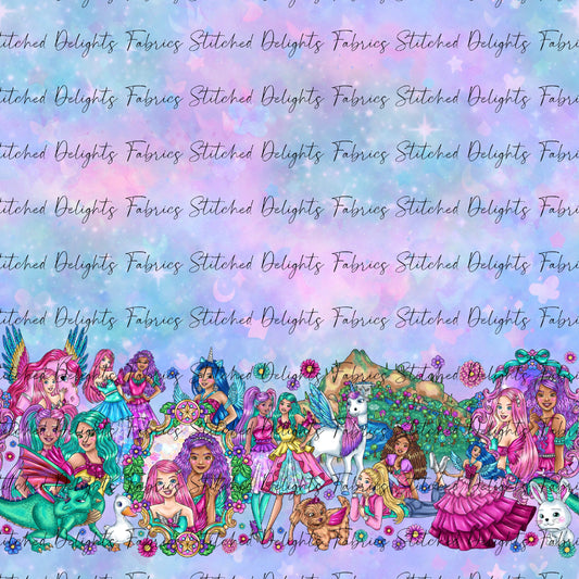 Barbie's Magical Touch Border Green Sky