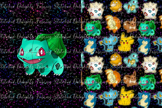 Bright & Shiny Bulbasaur Blanket Panels