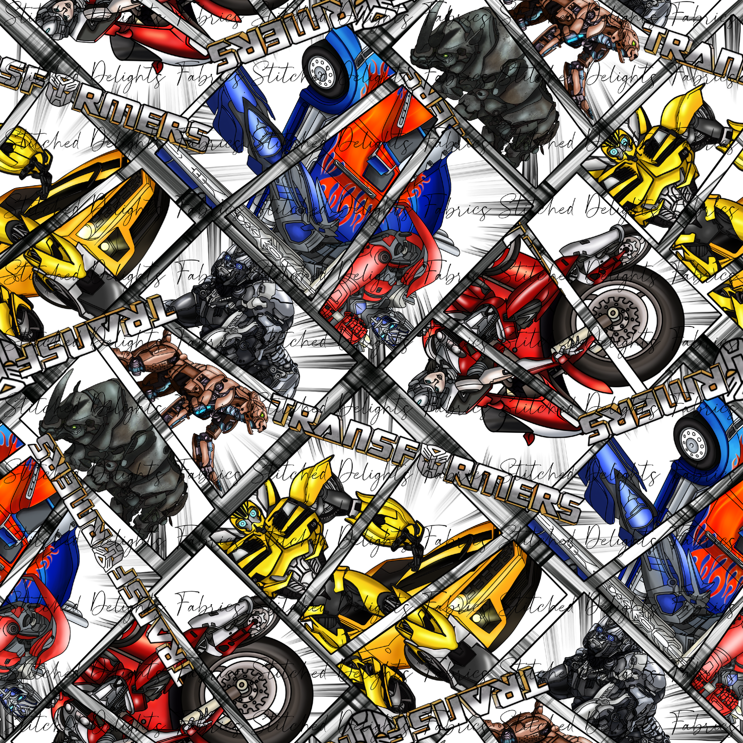 Transformers Comic Style Criss Cross