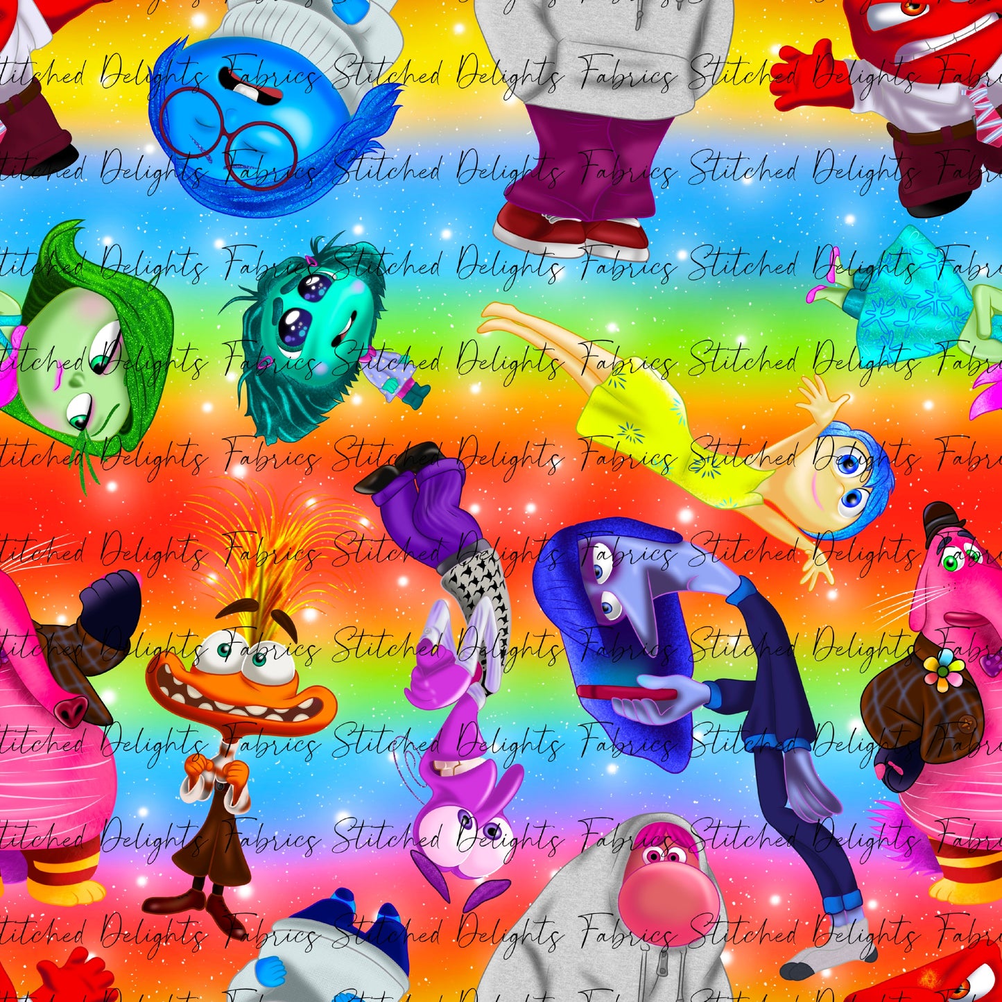 Inside Out 2 Rainbow Ombre