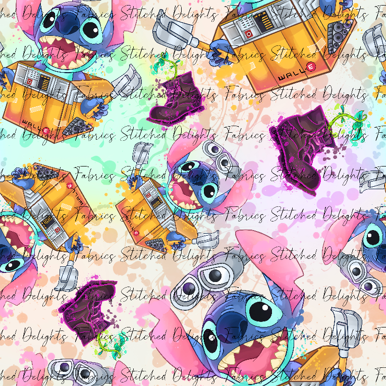 Stitch Cosplay Romantic Robot Rainbow