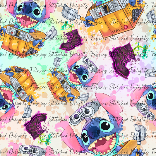 Stitch Cosplay Romantic Robot Rainbow
