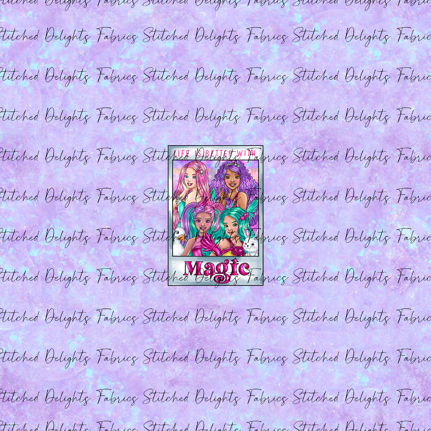 Barbie's Magical Touch Polaroids Blue Gem Panel