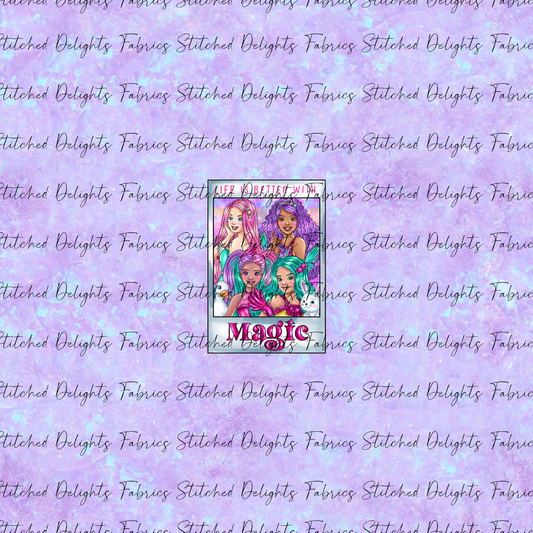 Barbie's Magical Touch Polaroids Blue Gem Panel
