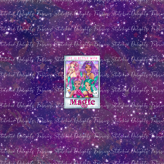 Barbie's Magical Touch Polaroids Galactic Sky Panel