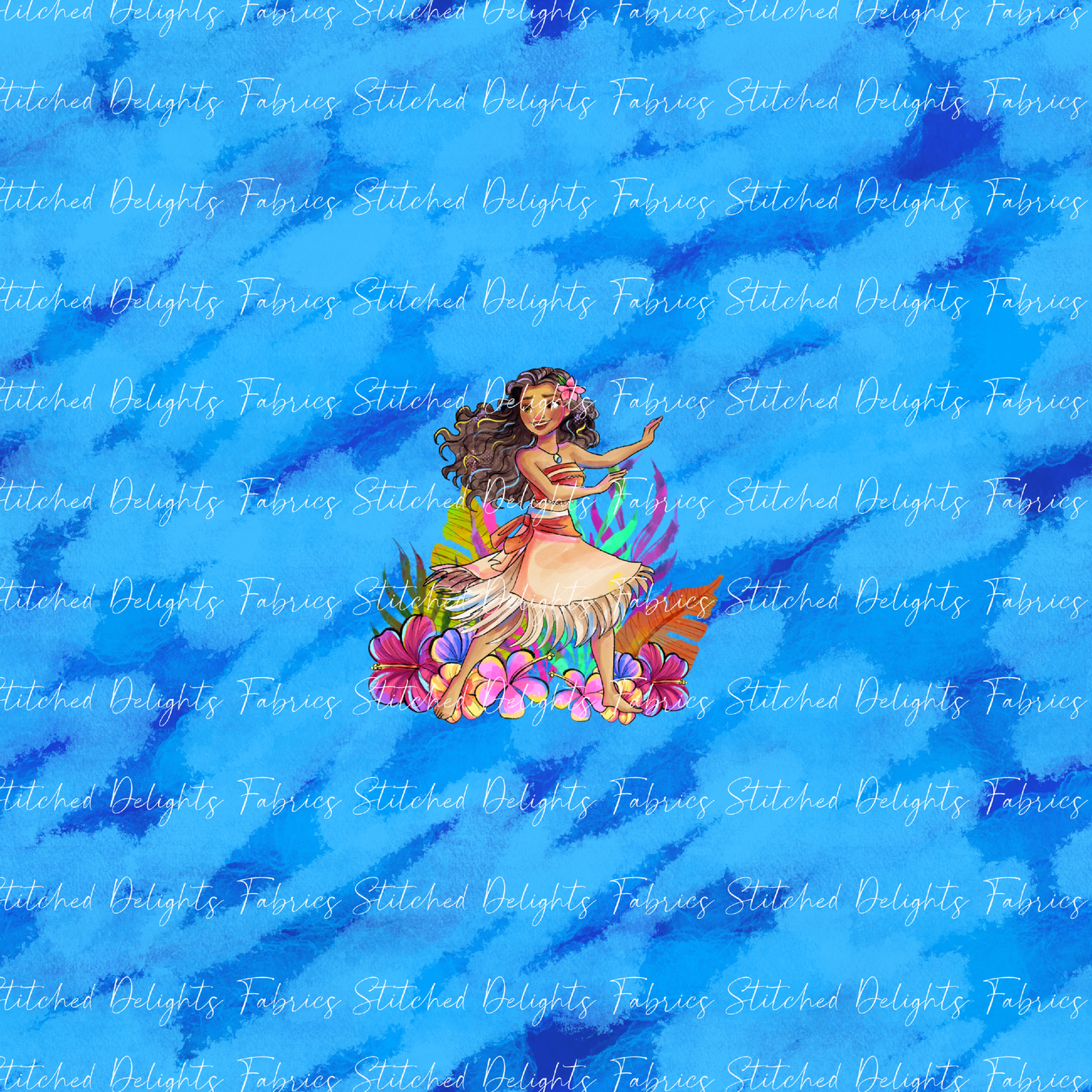 Moana 2 Whistling Wind Moana Dancing Floral Panel