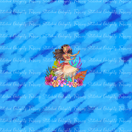 Moana 2 Whistling Wind Moana Dancing Floral Panel