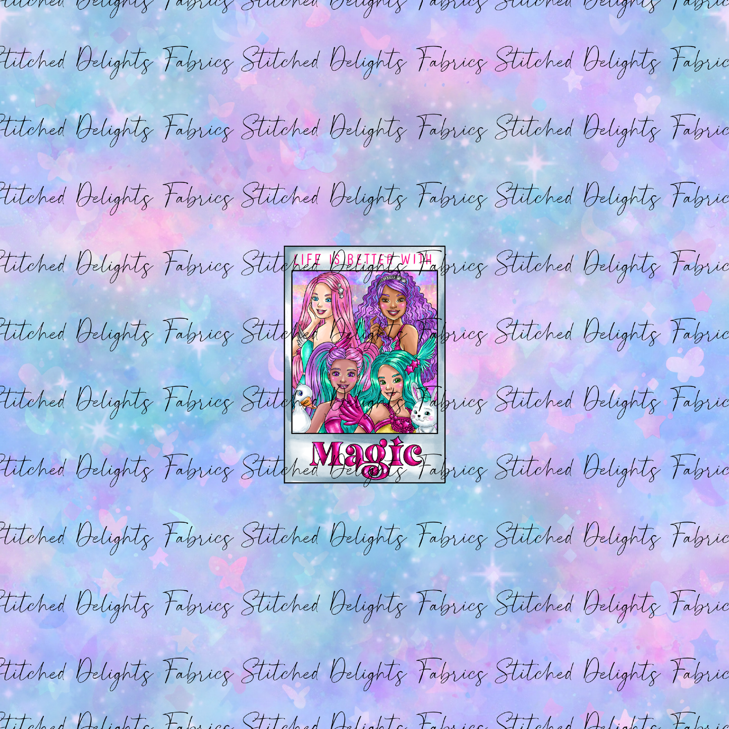 Barbie's Magical Touch Polaroids Green Sky Panel