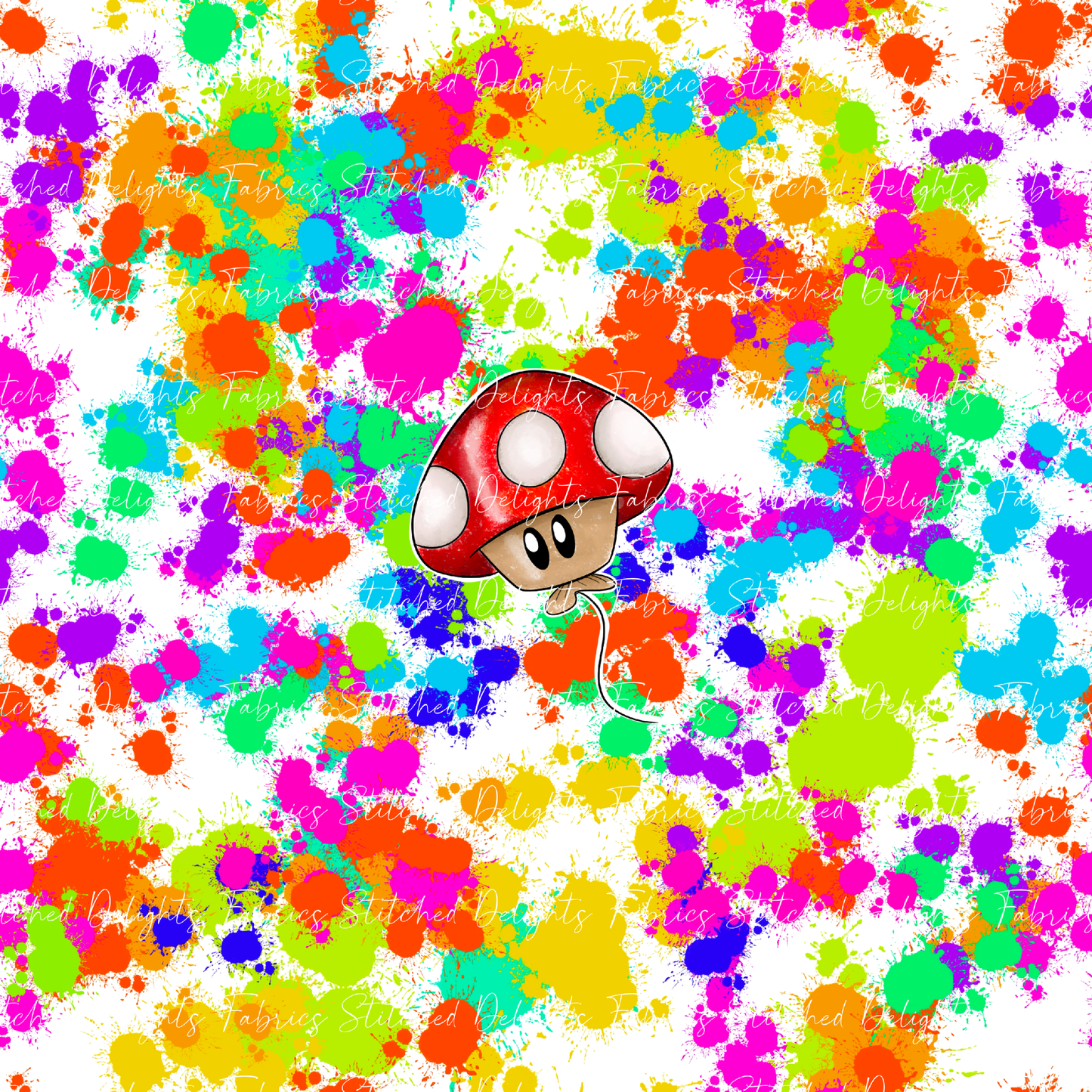 Air Heads White Splatter Toadstool Panel