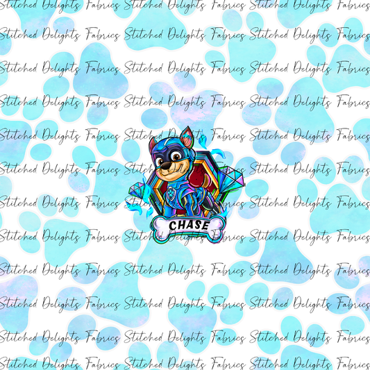 Mighty Pups Pastel Blue Chase & Tag Panel