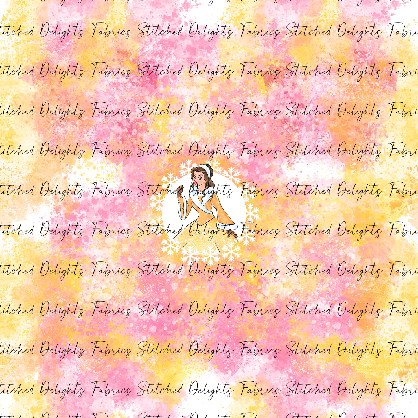 Christmas Princesses Belle Panel