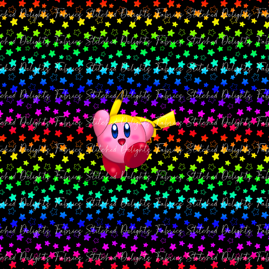 Kirby Dress Up Rainbow Stars Pika Panel