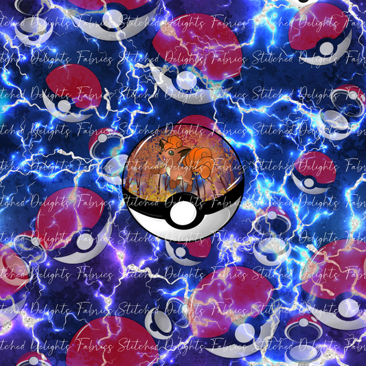 Poke Balls Habitats Vulpix Lightning Panel