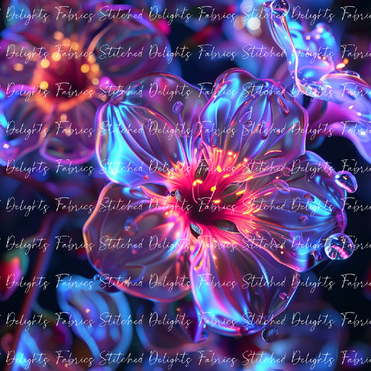 3D Glowing Pansies