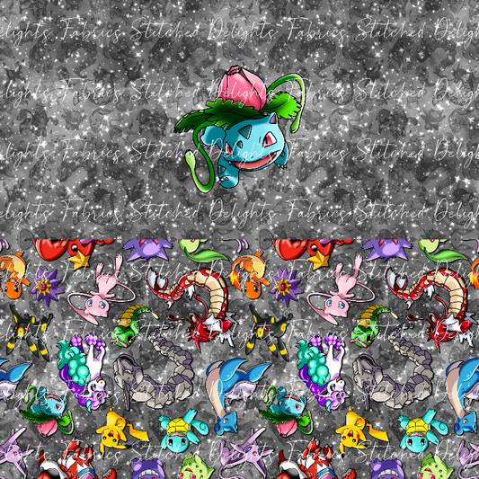 Playing Poke Ivysaur B&W Galaxy Undie Panel
