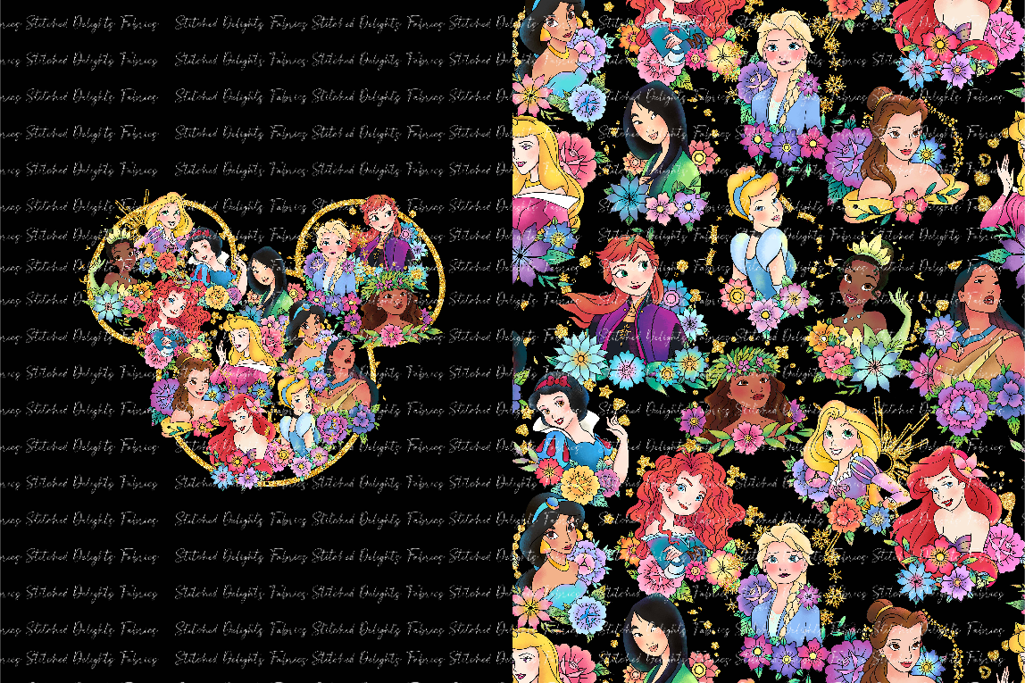 Princess Tattoos All Princesses Blanket Panels