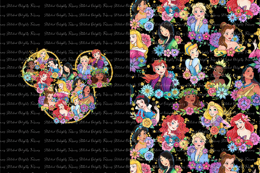 Princess Tattoos All Princesses Blanket Panels