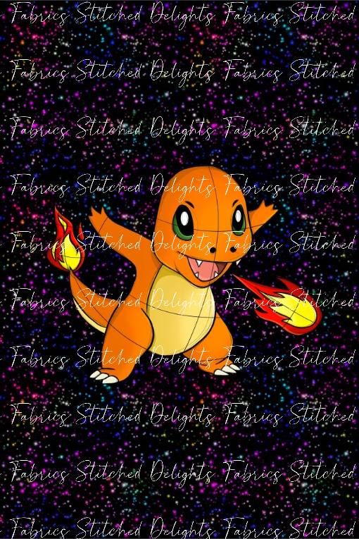 Bright & Shiny Charmander Blanket Panels