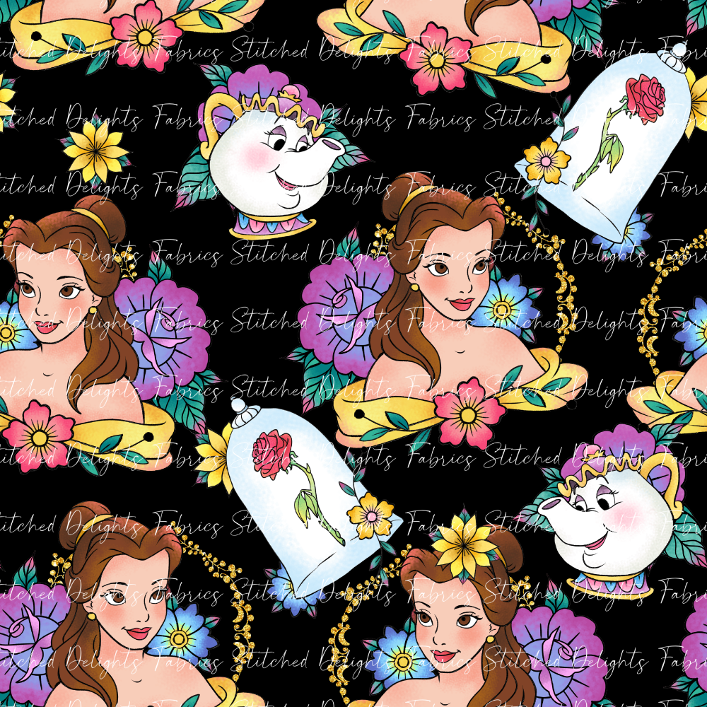 Princess Tattoos Belle Clear Vinyl