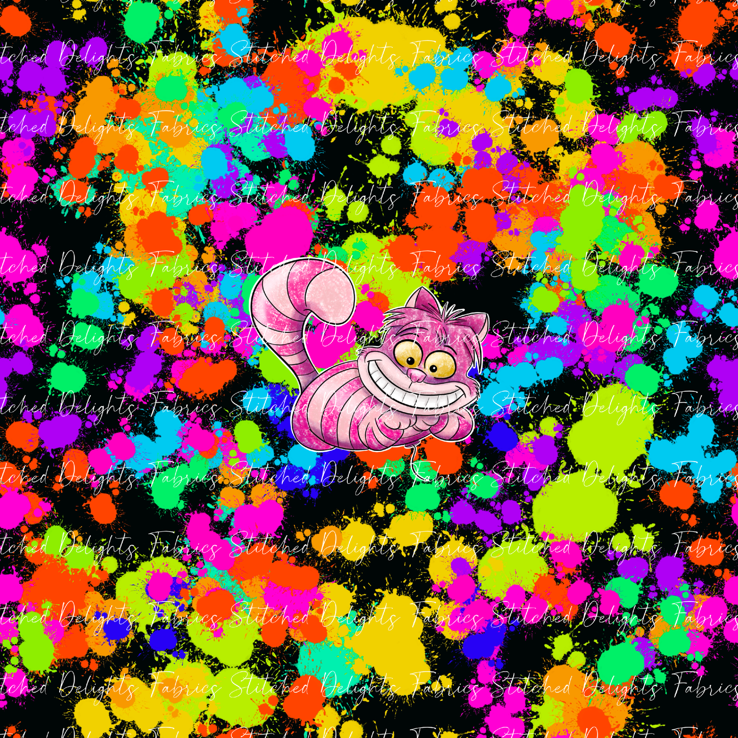 Air Heads Black Splatter Cheshire Cat Panel