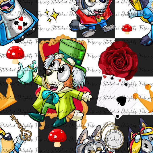 Pups Dress Ups Wonderland Checkers