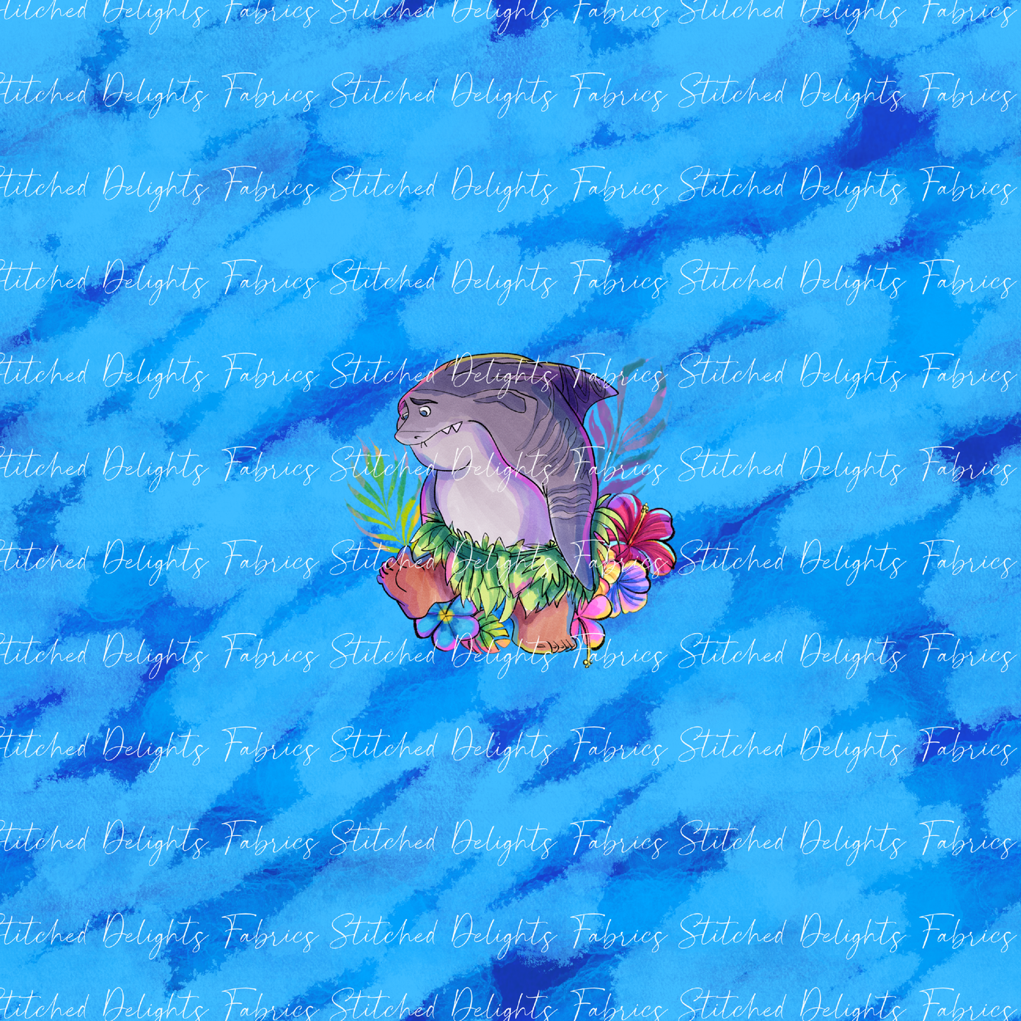 Moana 2 Whistling Wind Sharkhead Floral Panel