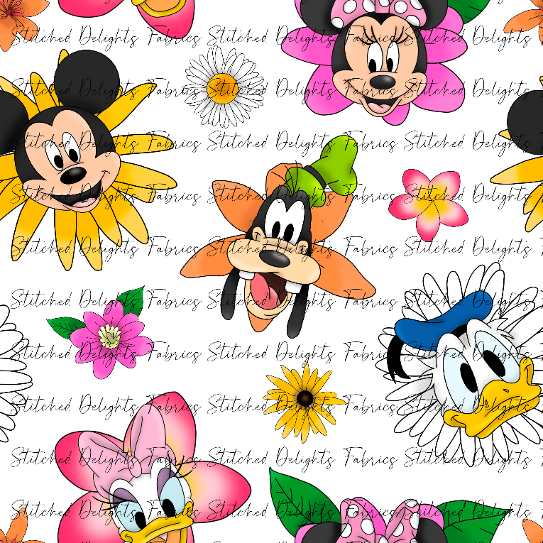 Floral Friends Centre Flowers Clear Vinyl