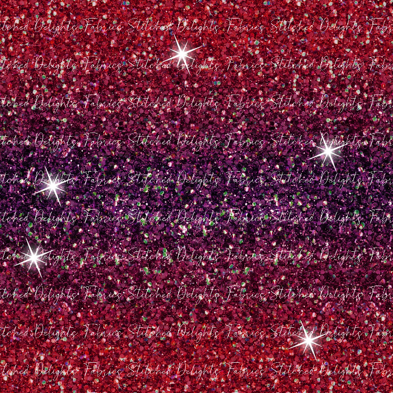 Red Purple Ombre Glitter