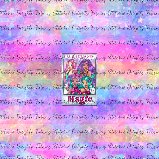 Barbie's Magical Touch Polaroids Rainbow Dreams Panel
