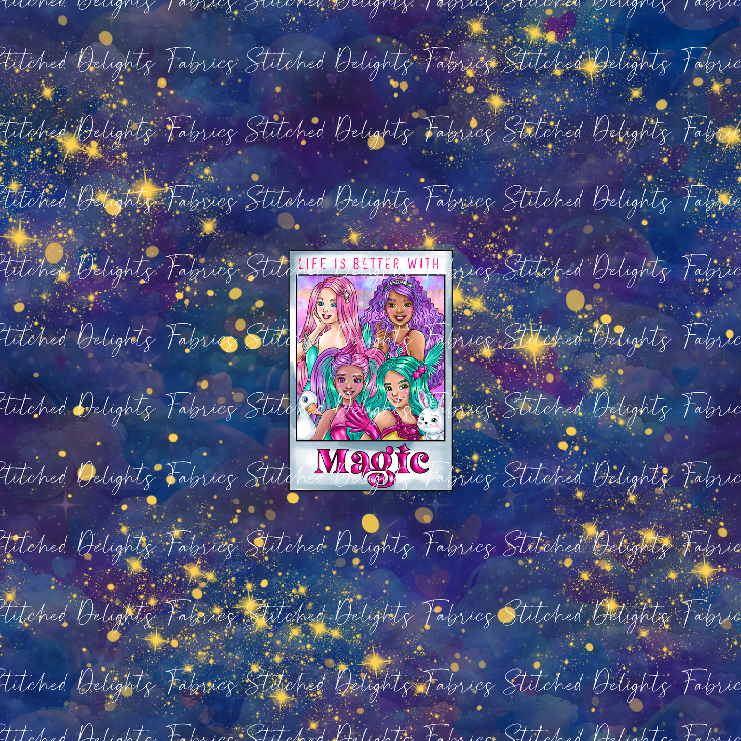 Barbie's Magical Touch Polaroids Starry Night Panel