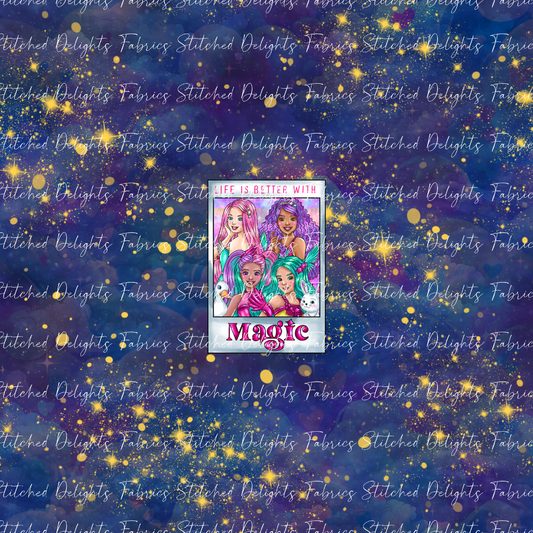 Barbie's Magical Touch Polaroids Starry Night Panel