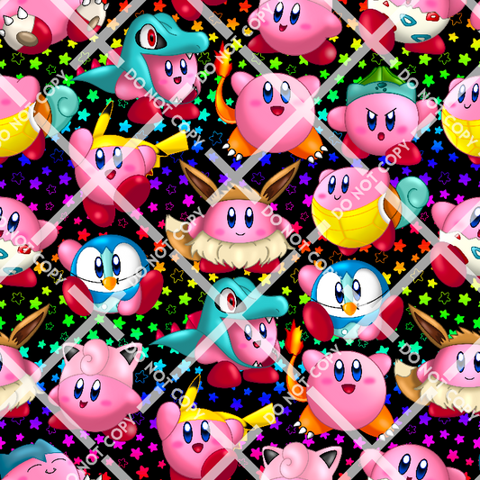 Kirby Dress Ups Rainbow Stars